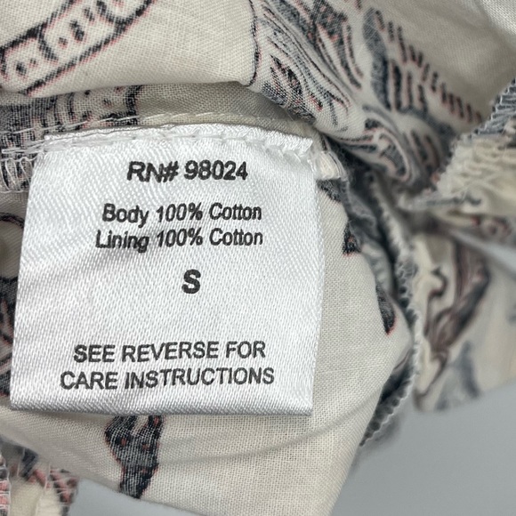 House of Harlow Puff Sleeve Dress Floral Ozzie Mini Dress Size Small - Picture 8 of 9